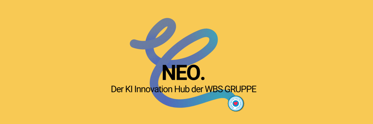 NEO Logo mit geschwungener Wellenlinie