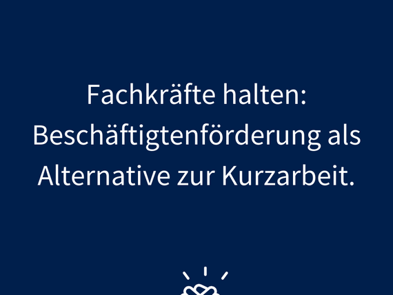 Artikel aus HR Journal: „Fachkräfte halten: Beschäftigtenförderung als Alternative zur Kurzarbeit.“